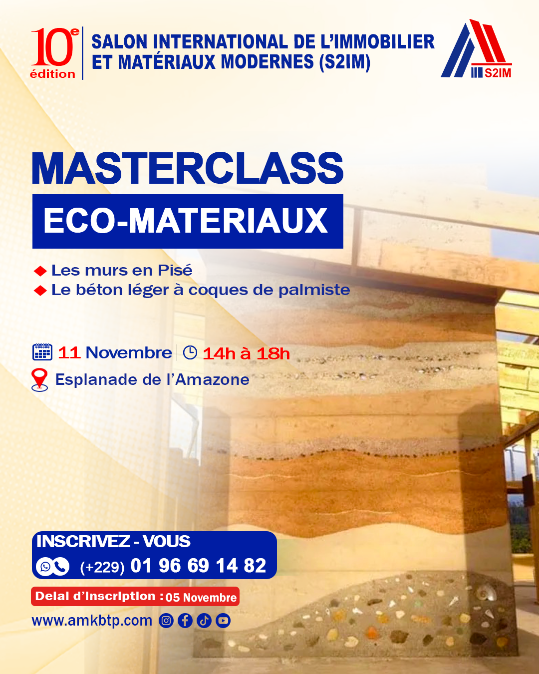 MASTERCLASS sur l'éco-matériaux
